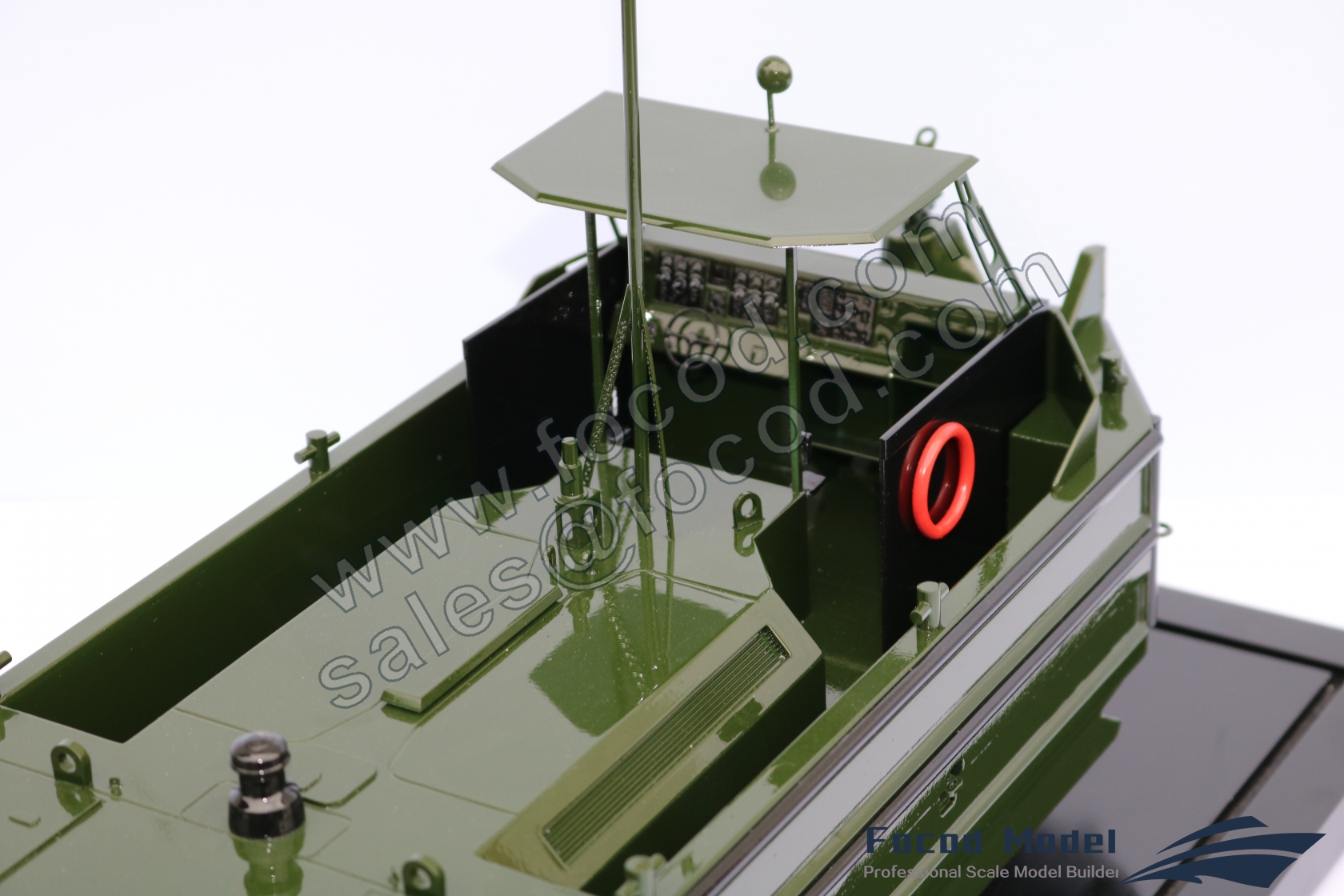 custom made model of bridge boat